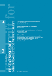 Tidsskrift for erstatningsrett, forsikringsrett og velferdsrett